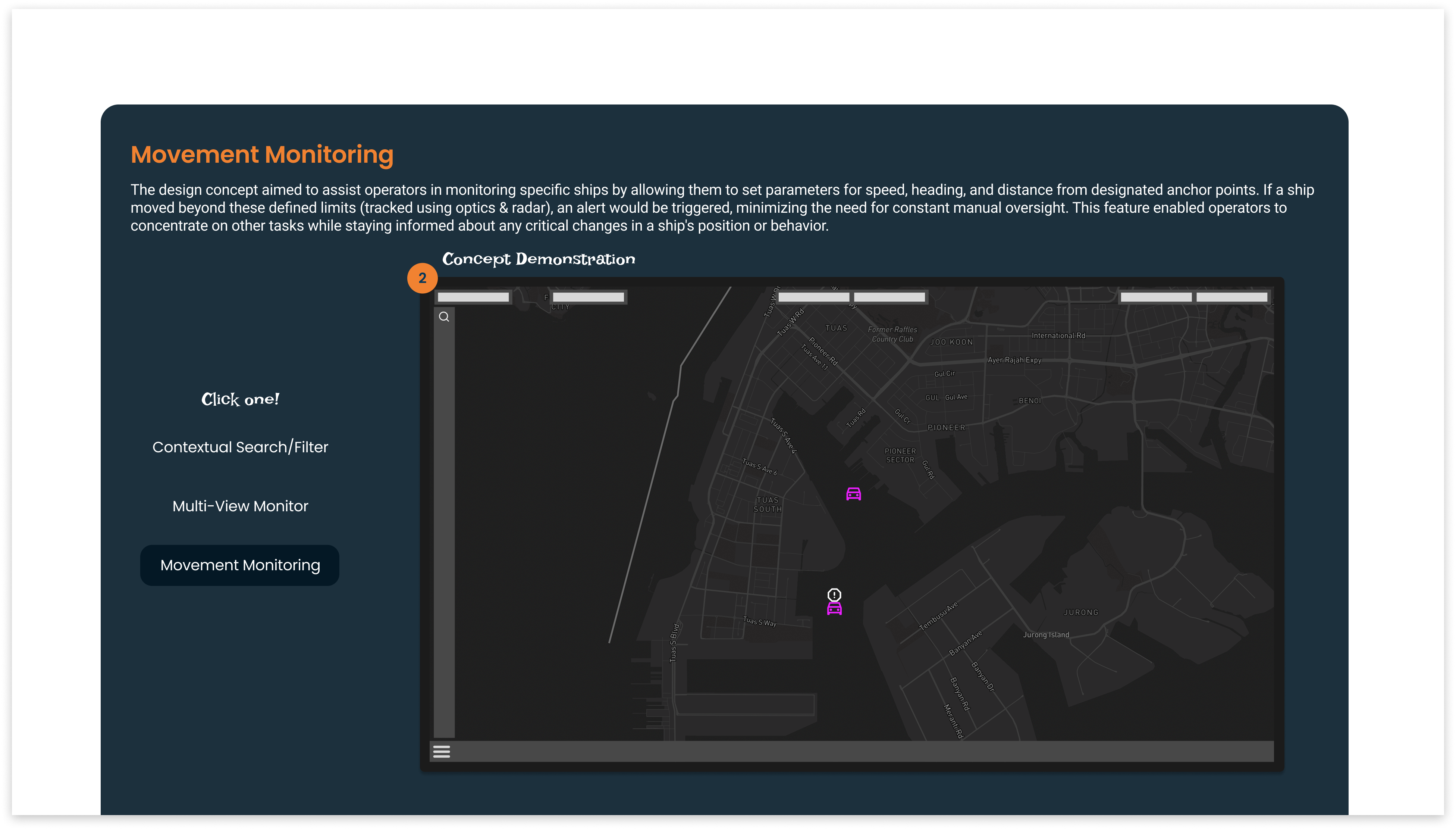 Description of final mockup